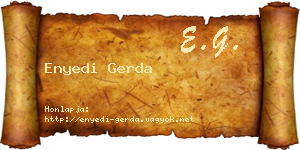 Enyedi Gerda névjegykártya
